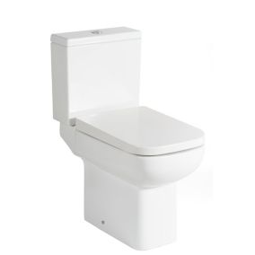 Cooke & Lewis Fabienne Alpine white Close-coupled Toilet with Soft close seat