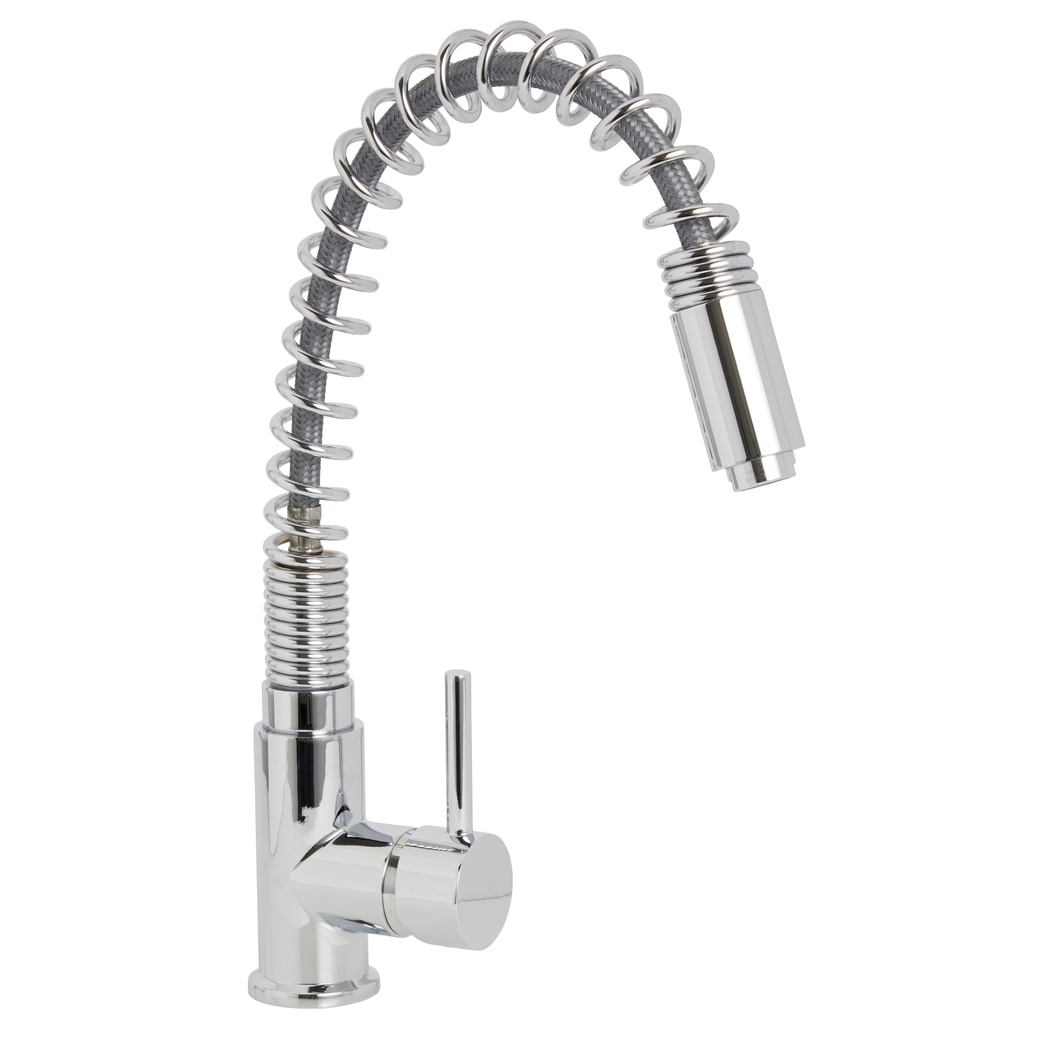 Cooke & Lewis Farin Chrome effect Kitchen Monobloc Tap