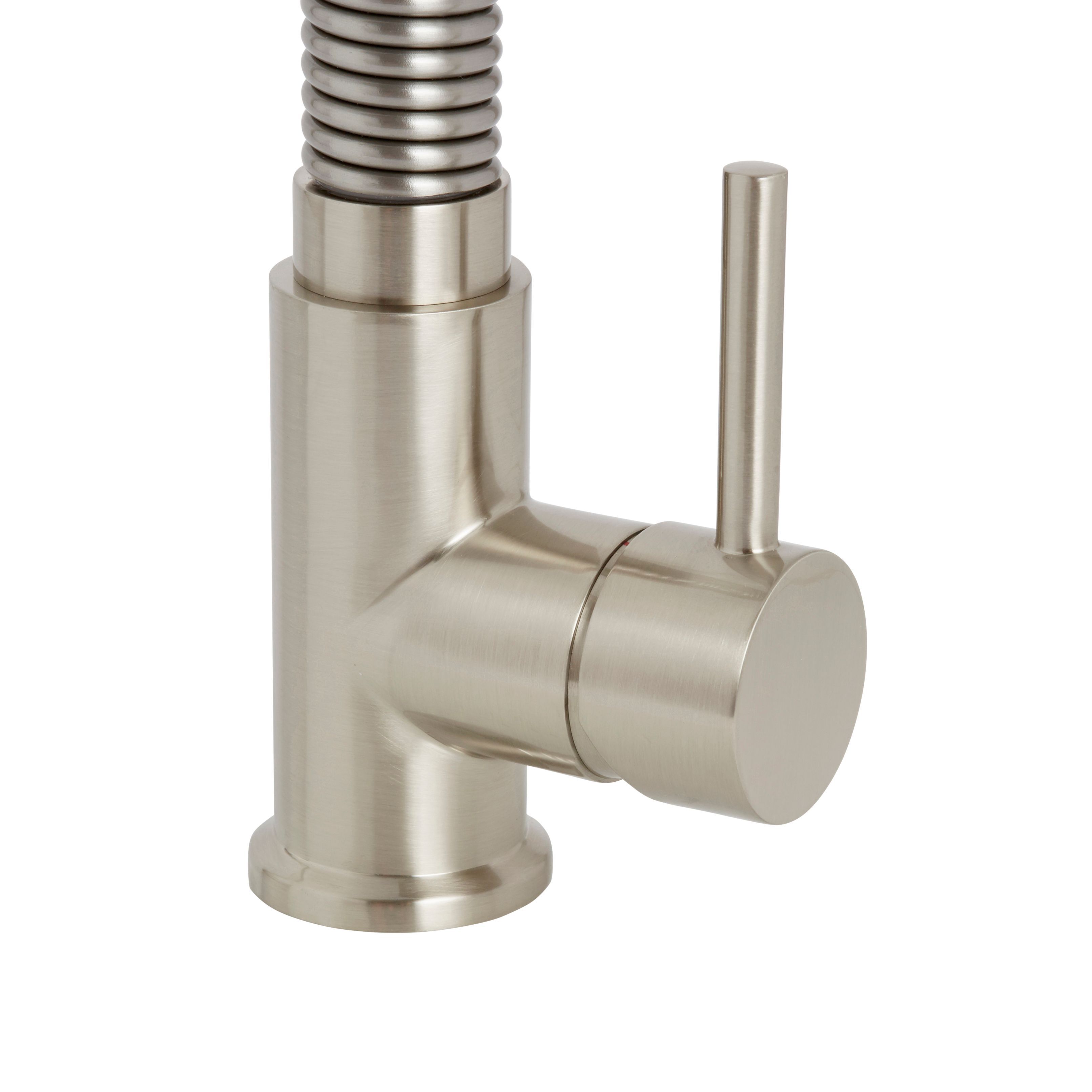Cooke & Lewis Farin Nickel effect Kitchen Monobloc Tap