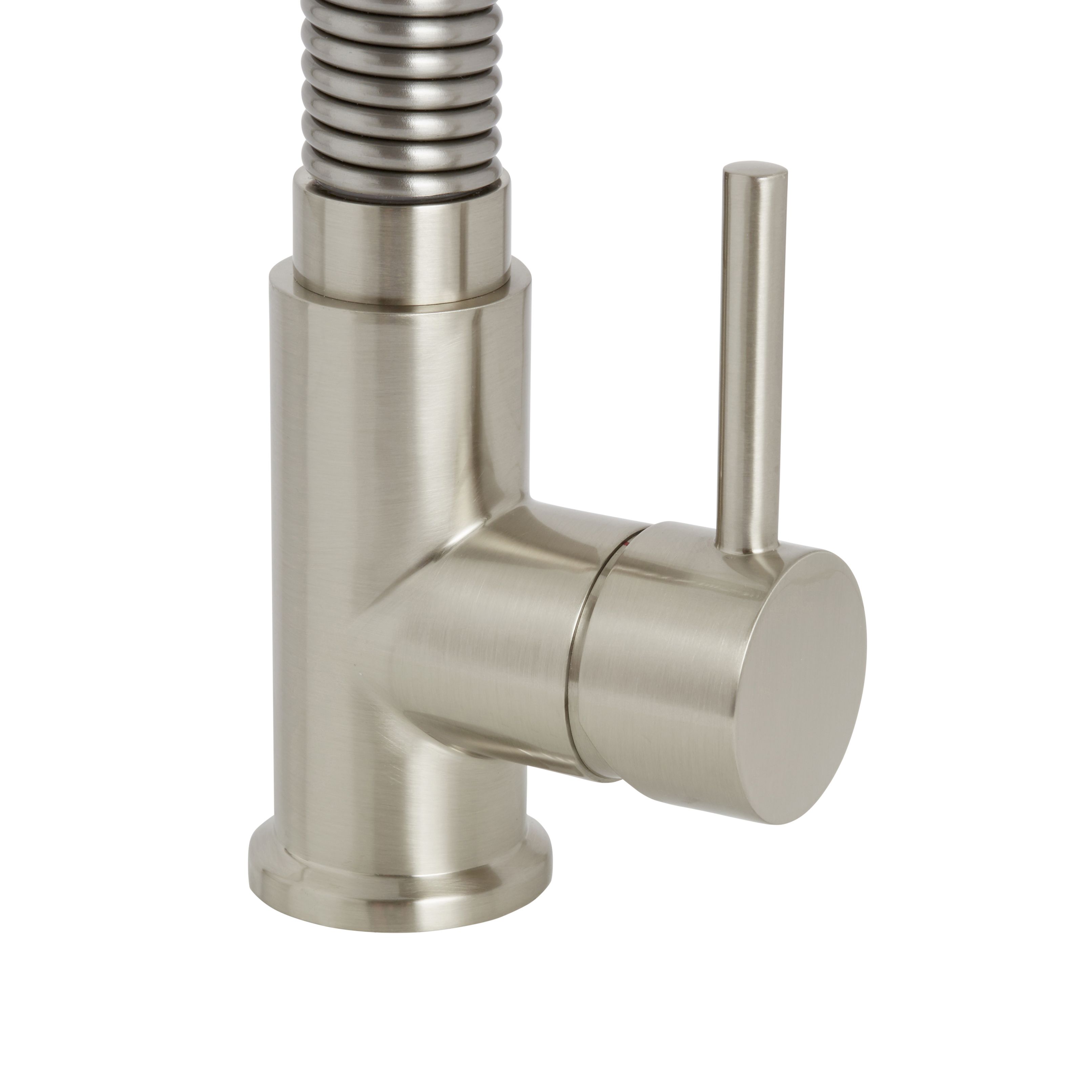 Cooke & Lewis Farin Nickel effect Kitchen Monobloc Tap
