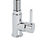 Cooke & Lewis Farin Silver Chrome effect Kitchen Side lever Tap