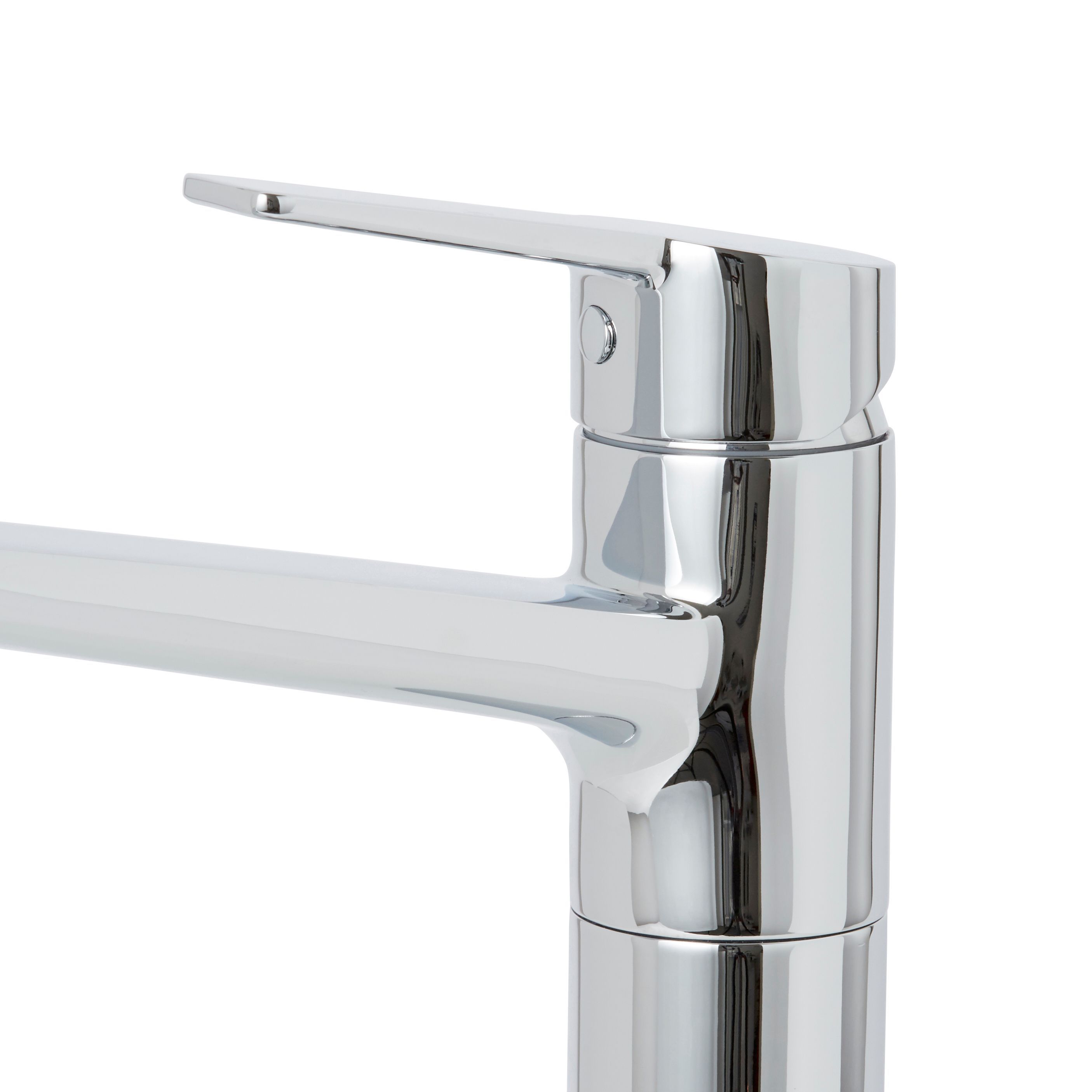 Cooke & Lewis Fontes Chrome effect Kitchen Top lever Tap