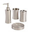 Cooke & Lewis Fulda Metal Stainless steel Brushed effect Bathroom Tumbler