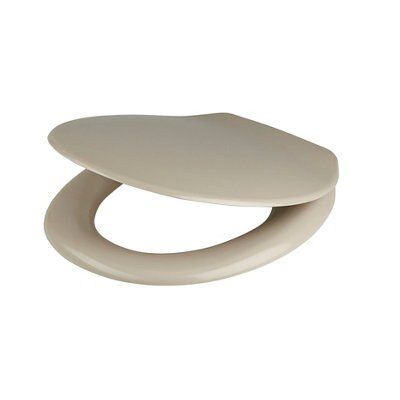 Cooke Lewis Genoa Taupe Soft Close Toilet Seat DIY At B Q   Cooke Lewis Genoa Taupe Soft Close Toilet Seat~3663602904076 01bq