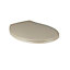 Cooke & Lewis Genoa Taupe Standard Soft close Toilet seat
