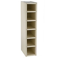 Cooke & Lewis Gloss Cream Style Cream Tall Wine rack cabinet, (H)900mm (W)150mm