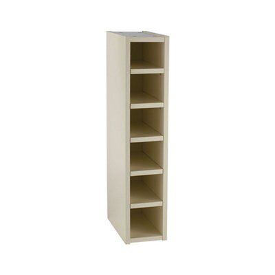 Cooke & Lewis Gloss Cream Style Cream Wine rack cabinet, (H)720mm (W ...