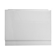 Cooke & Lewis Gloss Medium-density fibreboard (MDF) White End Bath panel (W)685mm