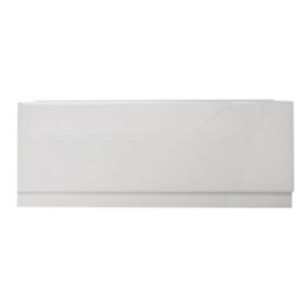 Cooke & Lewis Gloss Medium-density fibreboard (MDF) White Front Bath panel (W)1690mm