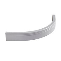 Cooke & Lewis Gloss White Curved External Pelmet, (H)60mm