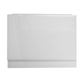 Cooke & Lewis Gloss White End Bath panel (W)685mm