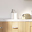 Cooke & Lewis Gloss White Laminate Bathroom Worktop 2.8cm x 36.5cm x 200cm