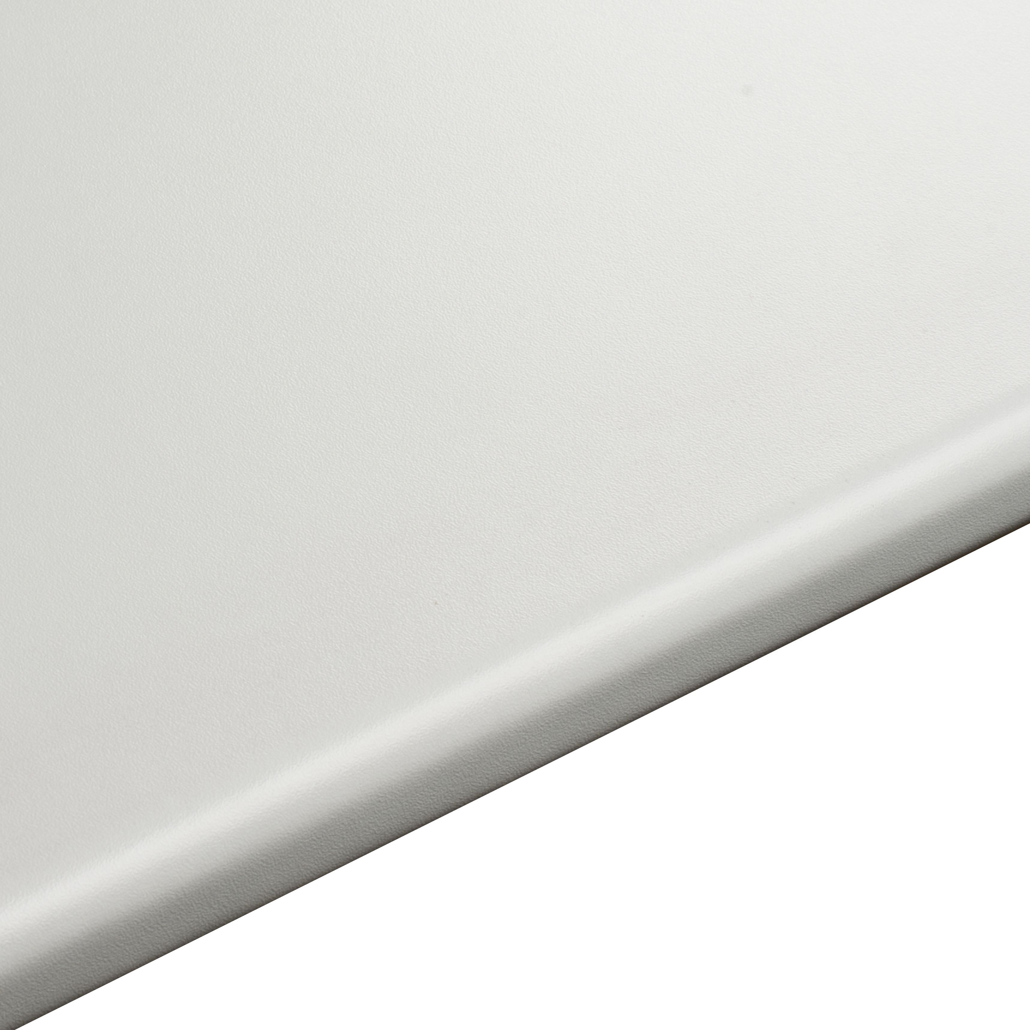 28mm Cooke & Lewis Gloss White Laminate Worktop