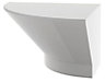 Cooke & Lewis Gloss White Quadrant sconce, (W)70mm