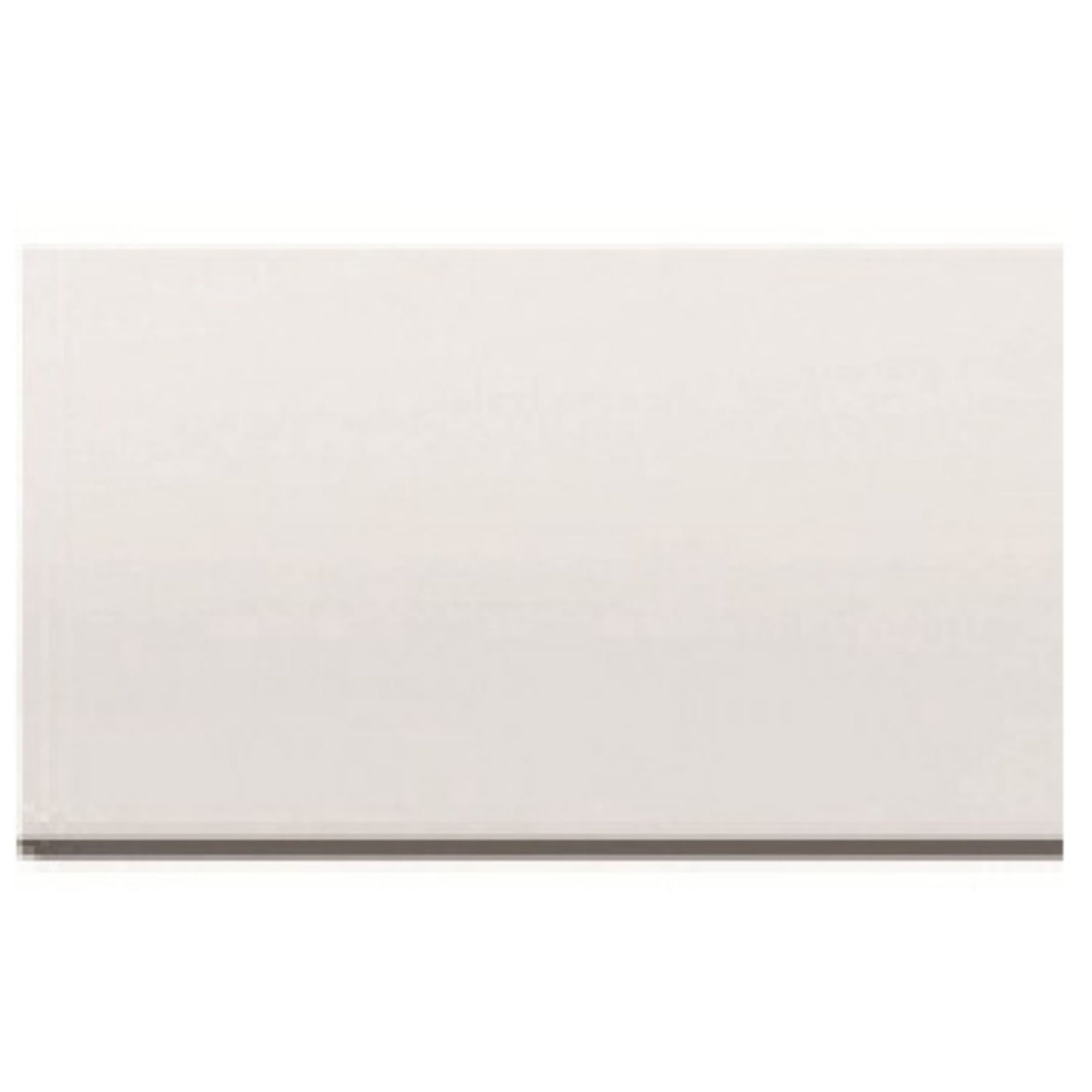 Cooke & Lewis Gloss White Straight End Bath panel (H)51cm (W)70cm