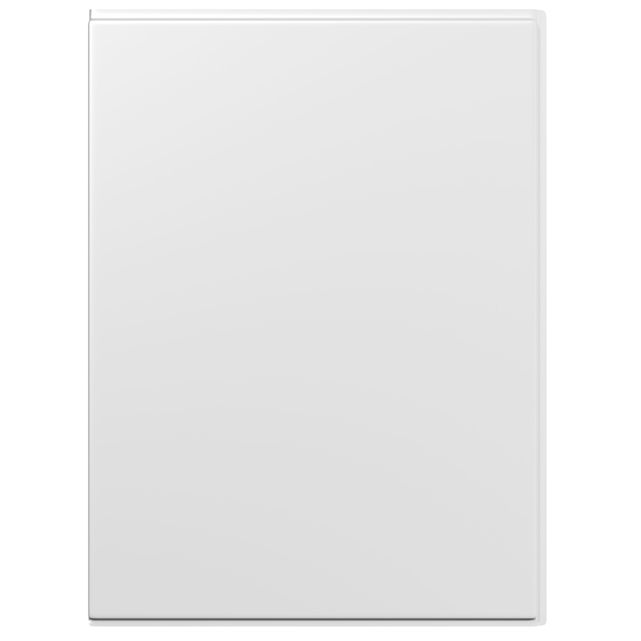 Cooke & Lewis Gloss White Straight Front Bath panel (H)51cm (W)80cm