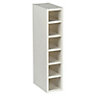 Cooke & Lewis Gloss White Style White Tall Wine rack cabinet, (H)900mm (W)150mm