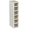 Cooke & Lewis Gloss White Style White Wine rack cabinet, (H)720mm (W)150mm
