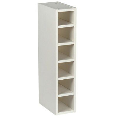 Cooke Lewis Gloss White Style White Wine rack cabinet H 720mm