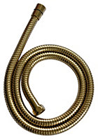 Cooke & Lewis Gold effect Brass Shower hose 1.25m