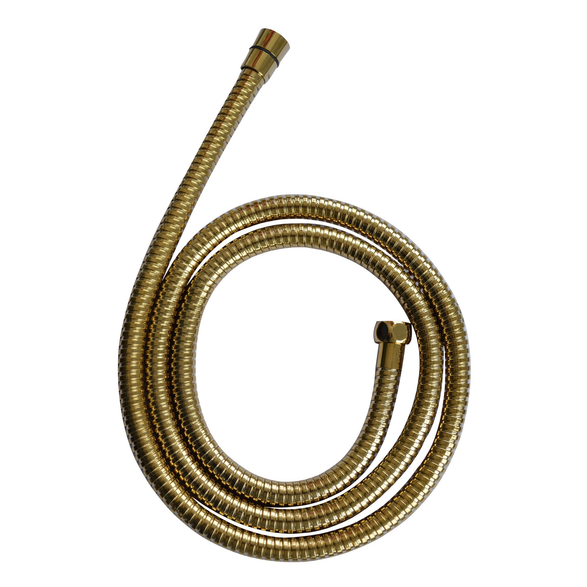 Cooke & Lewis Gold effect Brass Shower hose 1.75m