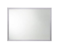 Cooke & Lewis Golspie Grey Rectangular Bathroom Mirror (H)800mm (W)600mm