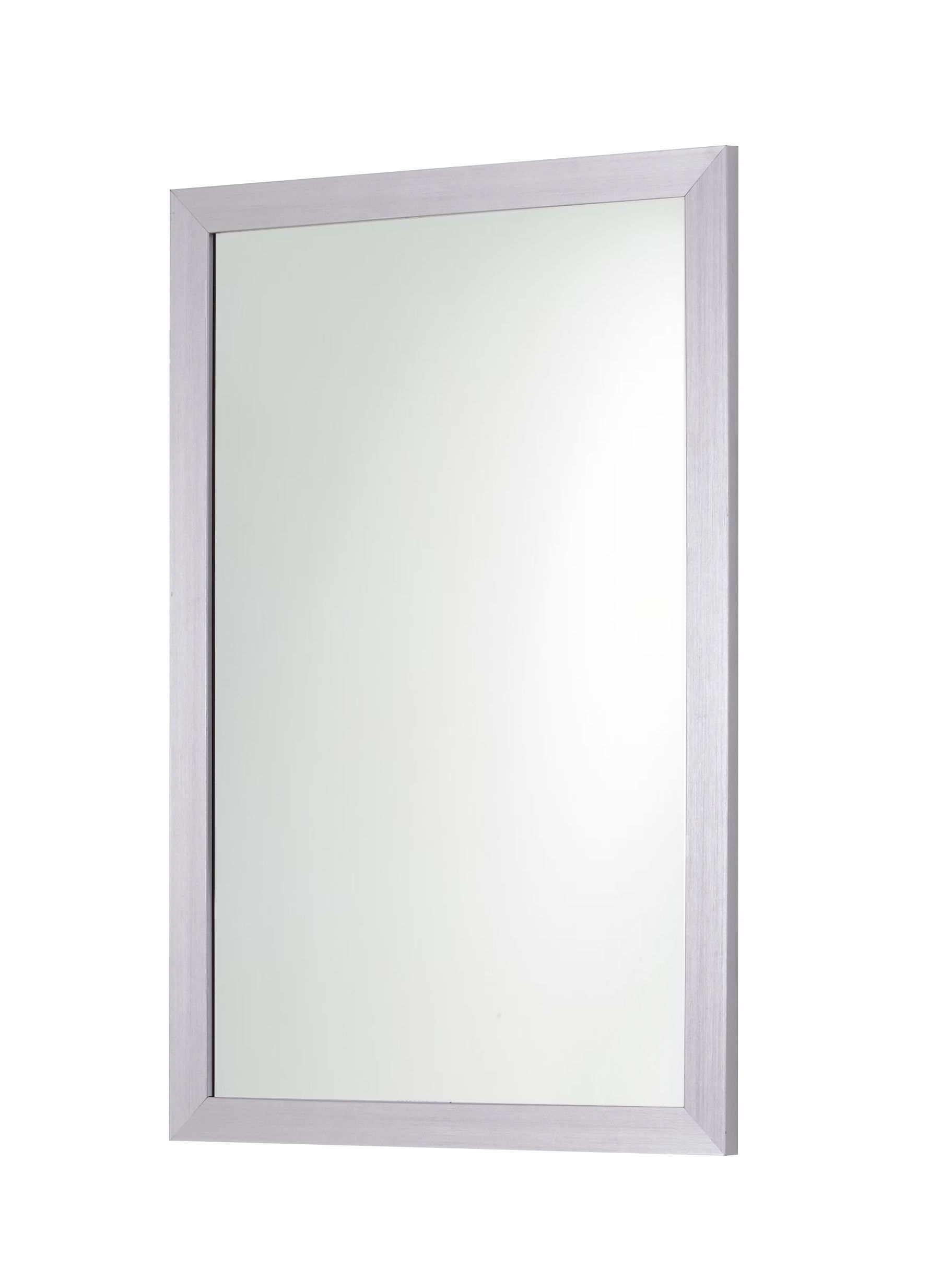 Cooke & Lewis Golspie Grey Rectangular Wall-mounted Bathroom Mirror (H)60cm (W)45cm