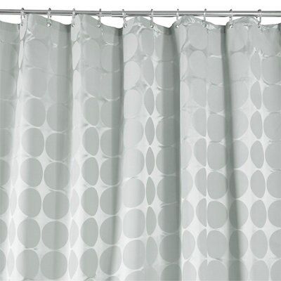 Cooke & Lewis Grey Circular Shower curtain (H)200cm (W)180cm