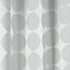 Cooke & Lewis Grey Circular Shower curtain (H)200cm (W)180cm