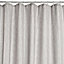 Cooke & Lewis Grey Textured Shower curtain (H)200cm (W)180cm