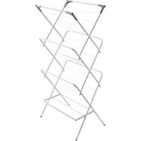 Cooke & Lewis Grey & white Laundry Airer, 15m