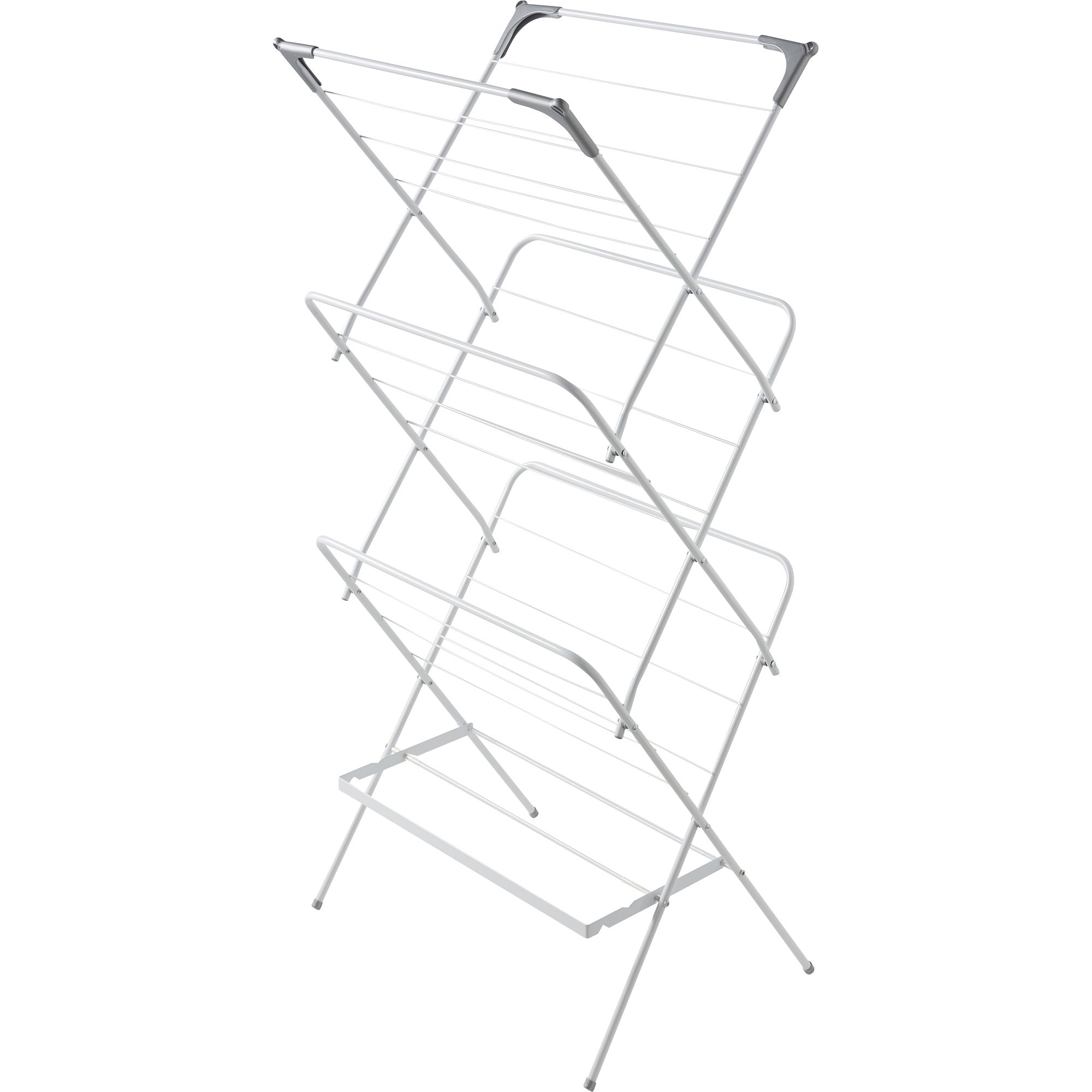 Cooke Lewis Grey white Laundry Airer 15m DIY at B Q