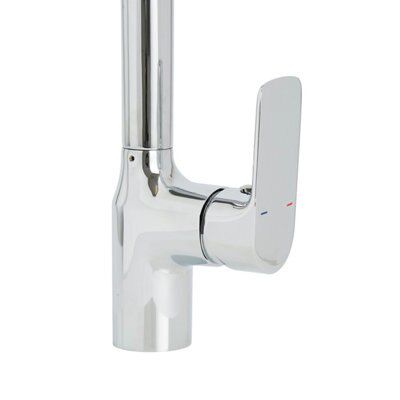 Cooke & Lewis Gurara Chrome effect Kitchen Monobloc Tap