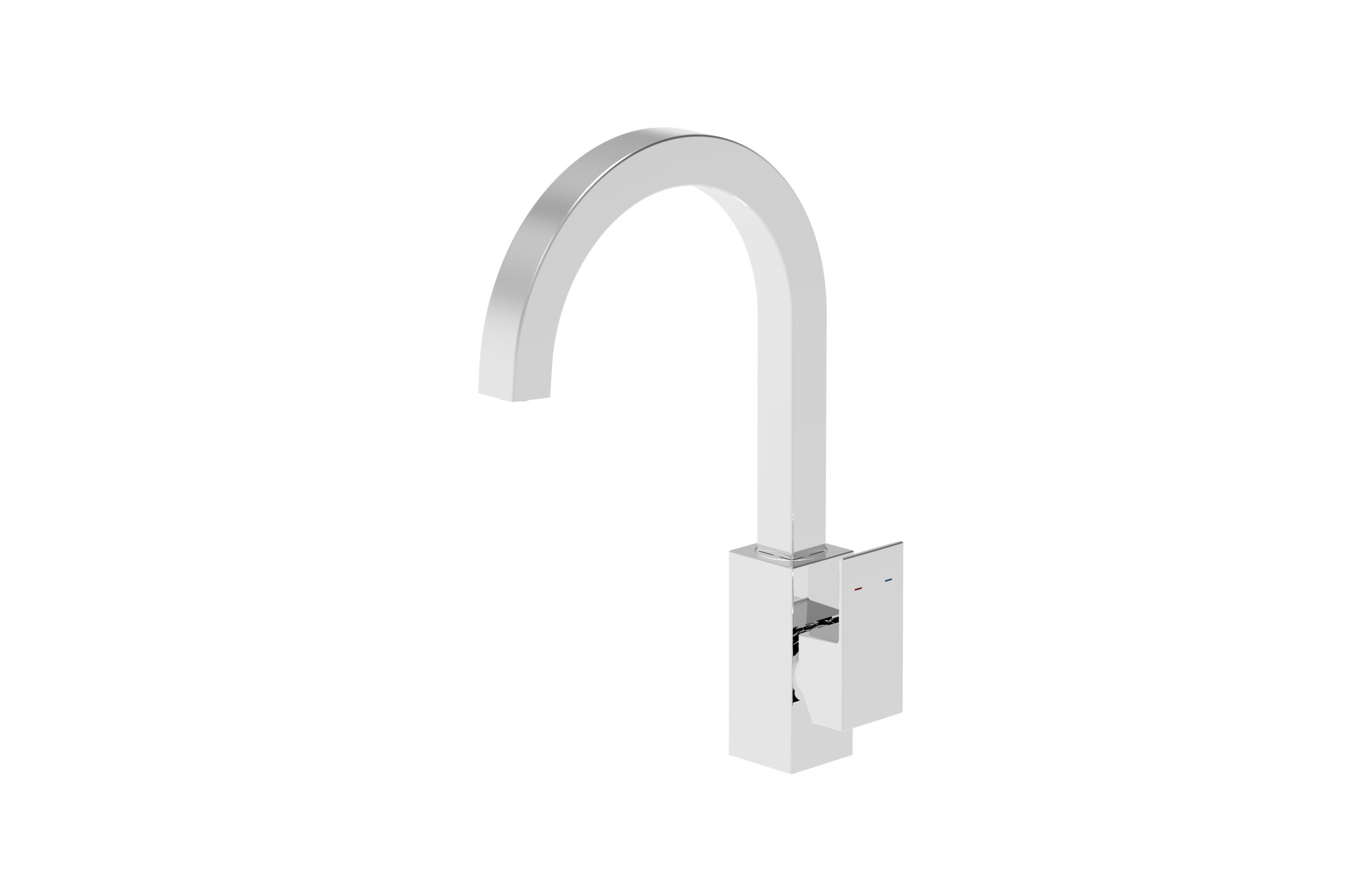 Cooke & Lewis Hannoki Chrome effect Kitchen Side lever Tap