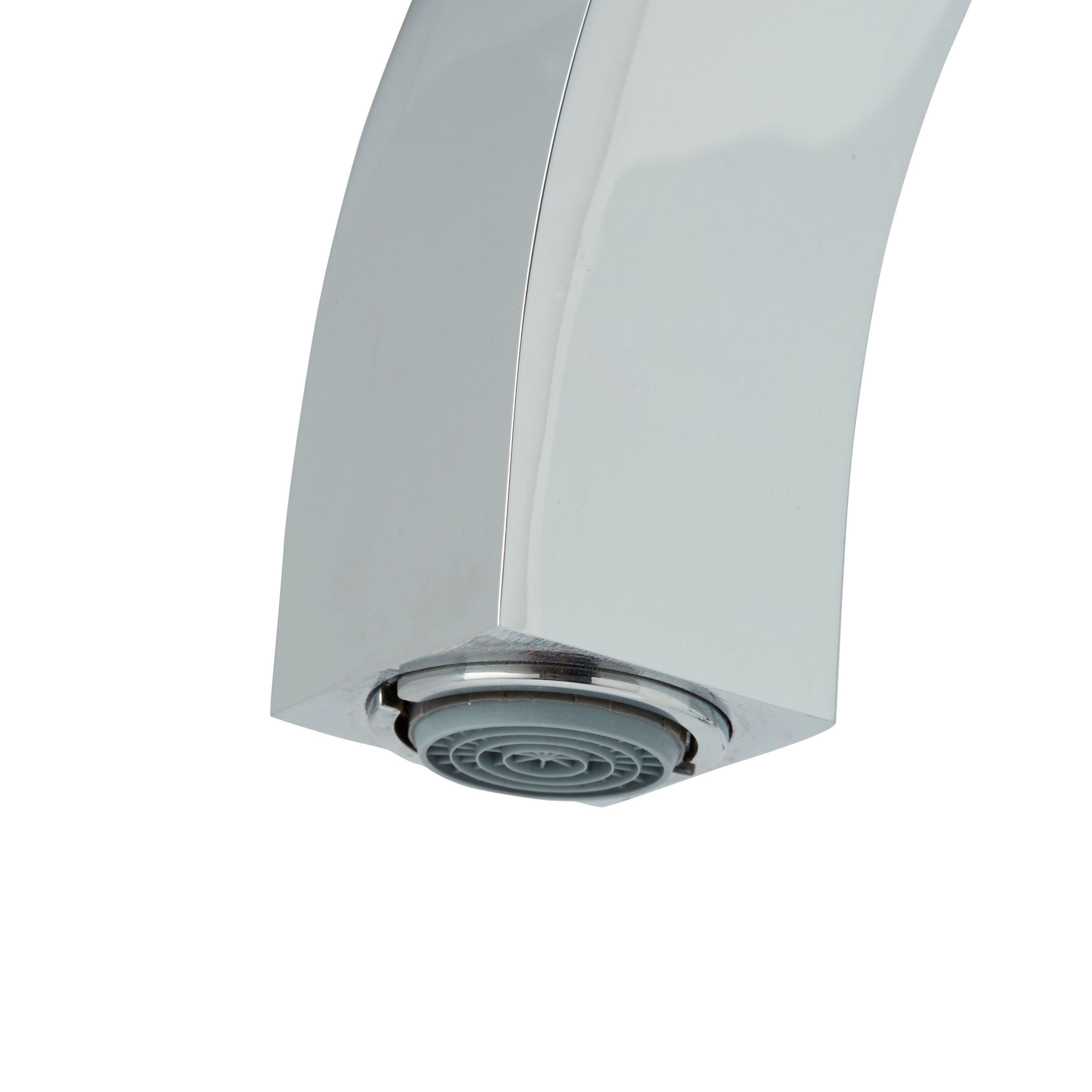 Cooke & Lewis Hannoki Chrome effect Kitchen Side lever Tap
