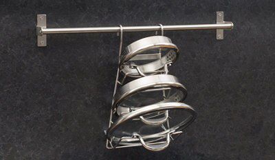 Cooke & Lewis Hastings Chrome effect Pan lid holder