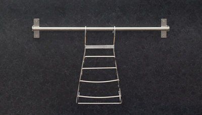 Cooke & Lewis Hastings Chrome effect Pan lid holder