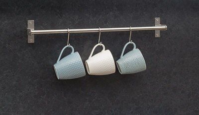 Cooke & Lewis Hastings Chrome effect Stainless steel S-hook (H)72mm, Pack of 6