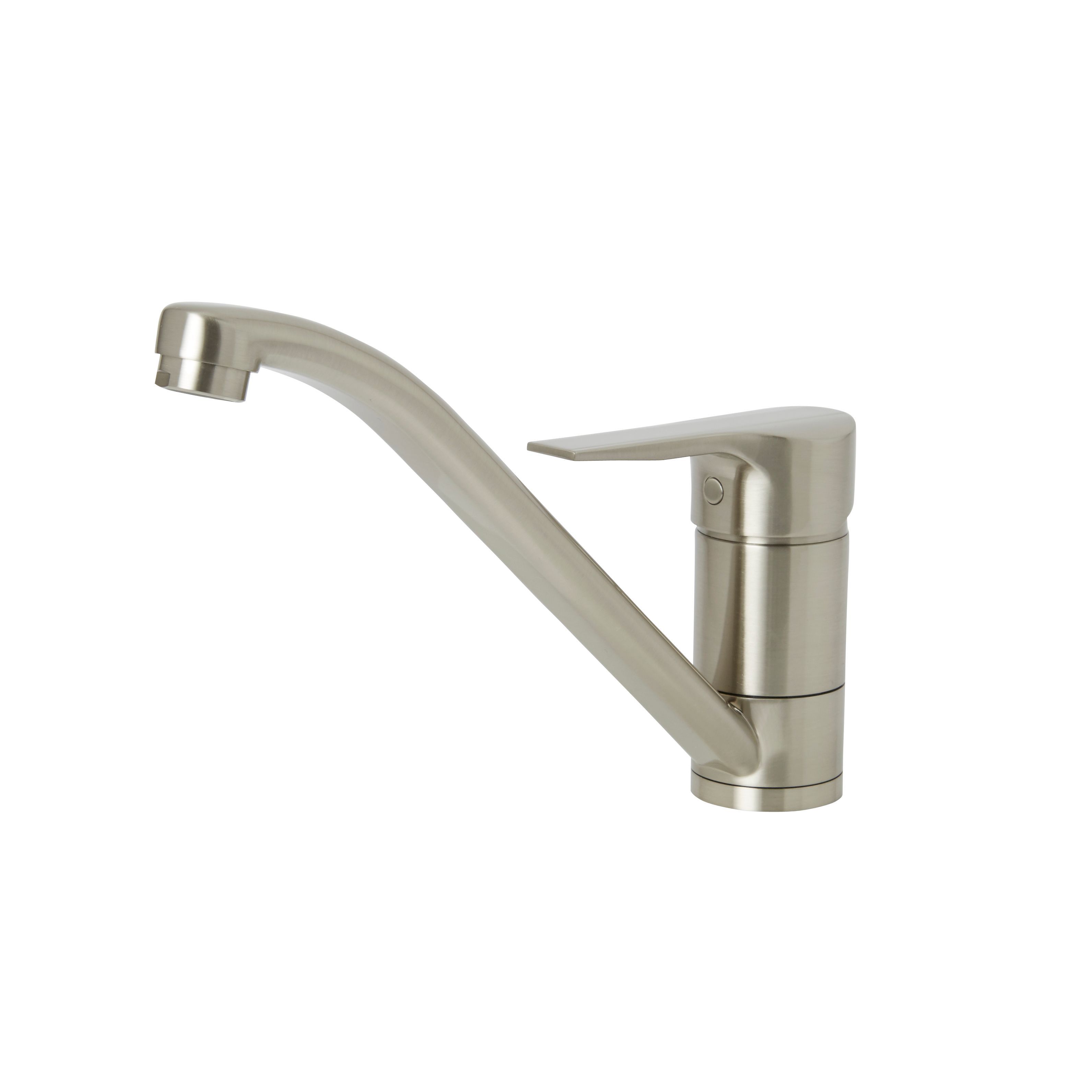 Cooke & Lewis Hebbe Nickel effect Kitchen Monobloc Tap