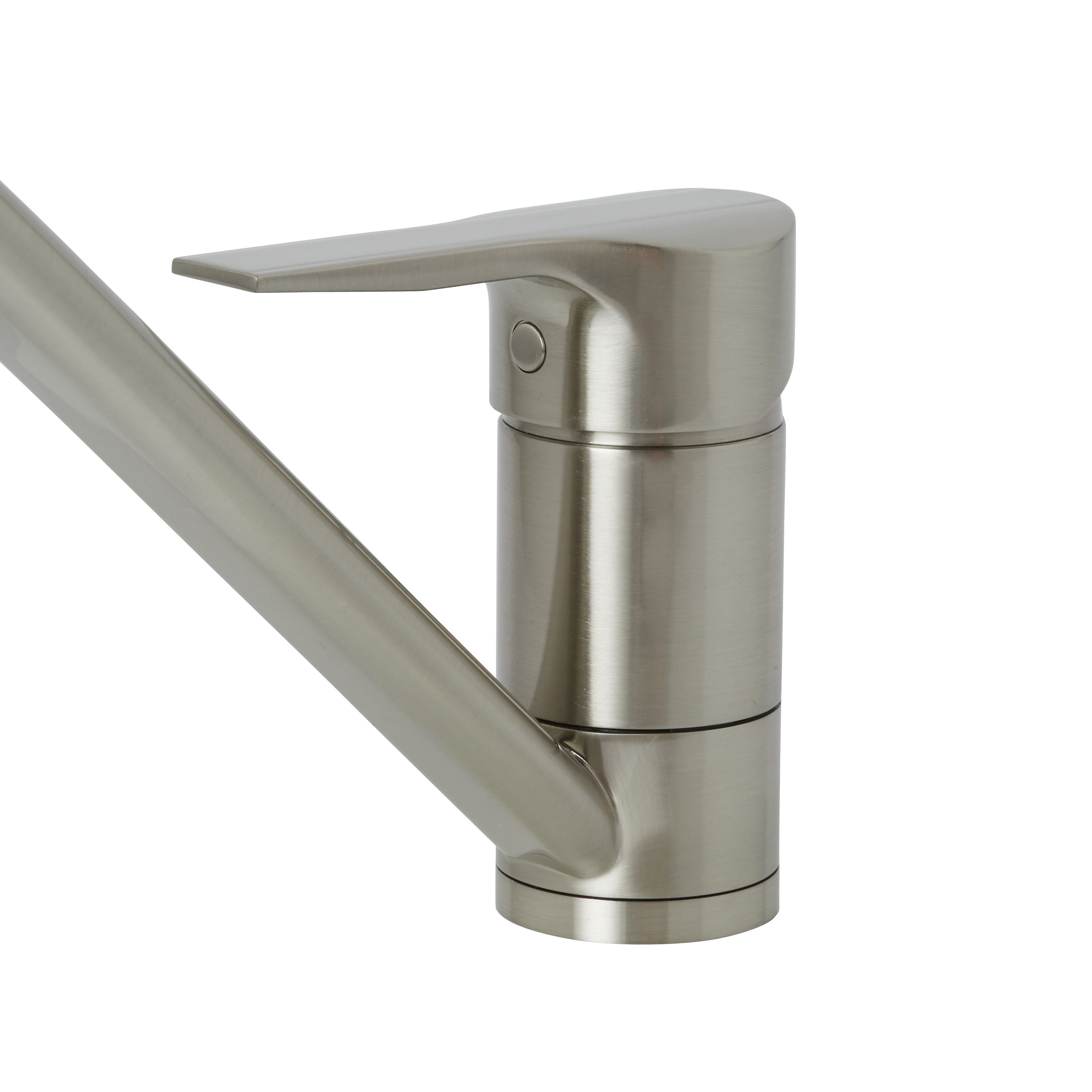 Cooke & Lewis Hebbe Nickel effect Kitchen Monobloc Tap
