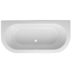 Cooke & Lewis Helena Acrylic Oval Curved Bath (L)1700mm (W)800mm