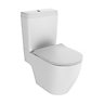 Cooke & Lewis Helena Modern Open back close-coupled Toilet with Soft close seat