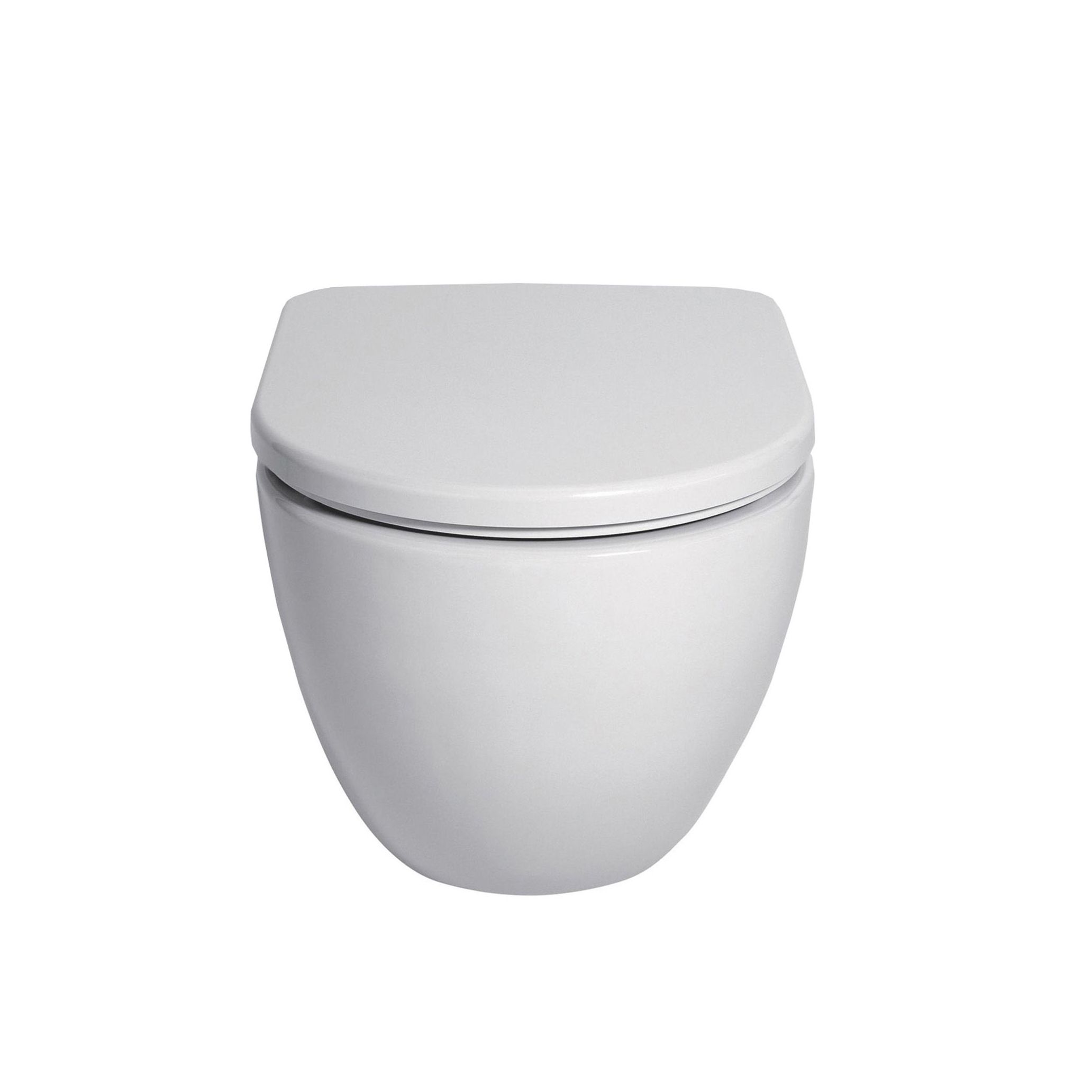 Cooke & Lewis Helena White Back to wall Toilet with Soft close seat & Concealed cistern
