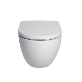 Cooke & Lewis Helena White Back to wall Toilet with Soft close seat