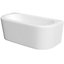 Cooke & Lewis Helena White Oval Curved Bath, panel & air spa set with 6 jets