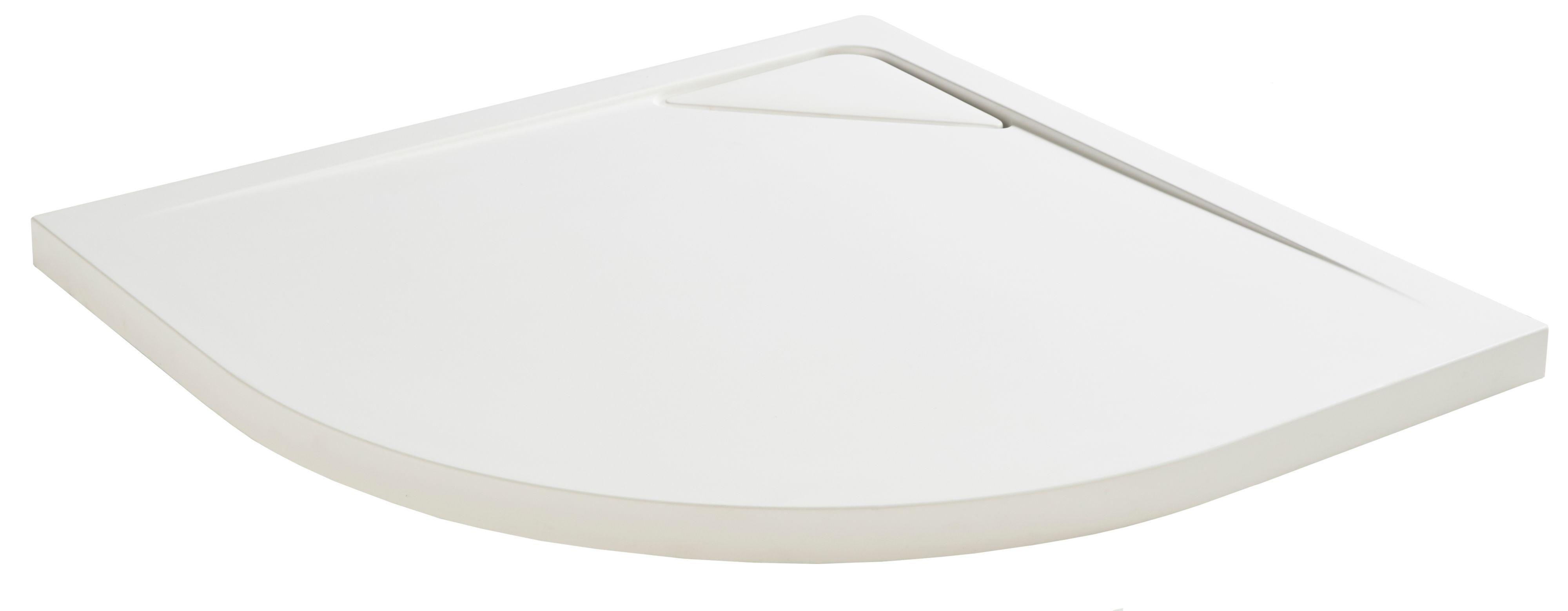 Cooke & Lewis Helgea Matt White Quadrant Shower tray (L)800mm (W)800mm (H) 45mm