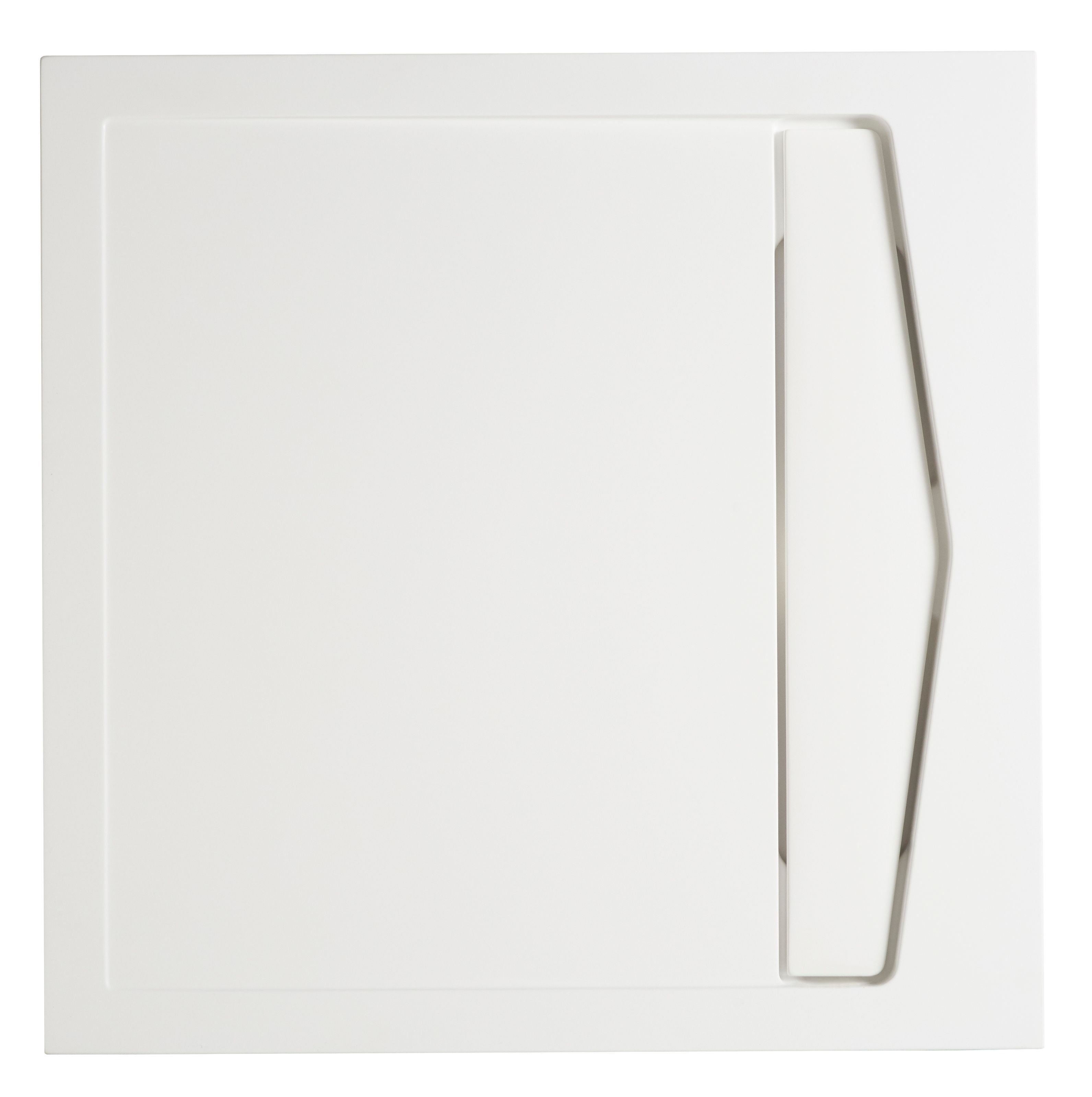 Cooke & Lewis Helgea White Square Shower tray (L)760mm (W)760mm (H) 45mm