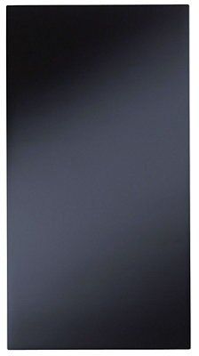 Cooke & Lewis High Gloss Black High Gloss Black Diagonal corner Cabinet door (H)715mm (T)18mm