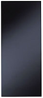 Cooke & Lewis High Gloss Black High Gloss Black Tall diagonal Cabinet door (H)900mm (T)18mm