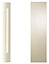 Cooke & Lewis High gloss Cream Curved Dresser pilaster, (H)1342mm